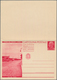 Delcampe - Italien - Ganzsachen: 1932: "Opere Del Regime - Roma", 75 C + 75 C Red Postal Stationery Double Card - Stamped Stationery