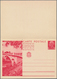 Delcampe - Italien - Ganzsachen: 1932: "Opere Del Regime - Roma", 75 C + 75 C Red Postal Stationery Double Card - Stamped Stationery