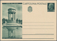 Italien - Ganzsachen: 1933, "OPERE DEL REGIME" (w/o ROMA) 15 C Green Postal Stationery, Large Vignet - Ganzsachen