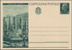 Delcampe - Italien - Ganzsachen: 1933, "OPERE DEL REGIME" (w/o ROMA) 15 C Green Postal Stationery, Large Vignet - Ganzsachen