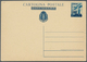 Italien - Ganzsachen: 1943-1945, Air Mail Postal Stationery Cards, Unused, Complete Set Of 6 Cards ( - Postwaardestukken