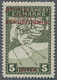 Jugoslawien: 1918, Overprints On Express Stamps, 5h. Olive-green With Cyrillic Overprint In RED, Min - Unused Stamps