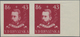 Kroatien: 1944/1945, 86k.+43k. Dr.Josip Fon, Imperforate Essay Proof Pair For A Not Realised Design - Croatia