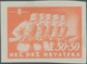 Kroatien: 1945, Storm Trooper, 50k.+50k. And 100k.+100k., Two Imperforate Colour Proofs On Gummed Pa - Croatia