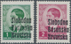 Kroatien - Lokalausgaben: Banja-Luka: 1941, 1din. Green And 2din. Purple-carmine, Two Values With Ov - Kroatien