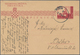 Kroatien - Ganzsachen: 1941/1943, POZEGA (SLAVONSKA), Two Commercially Used Stationery Cards: Foreru - Croatia