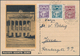 Lettland: 1929 Pictured (view Of National Opera In Riga) Formular Card From Valka (divided Border To - Lettland