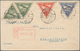 Lettland: 1928, Registered Cover From Riga To Berlin, Franked With Complete Set Of Airmail Issue Blè - Lettland
