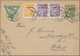 Lettland - Ganzsachen: 1929/30, Two Commercially Used Postal Stationery Cards 6 Santimi Green On Buf - Latvia