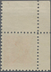 Liechtenstein: 1921, Freimarken Landeswappen, 3 Rp. Orange In Weiter Zähnung, Eckrandstück Links Obe - Briefe U. Dokumente