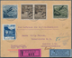 Liechtenstein: 1930, Luftpost 15 Rp. Braun (Paar), 35 Rp. Blau (vds. Zwei Helle Stellchen) Und 45 Rp - Covers & Documents