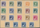 Luxemburg: 1926/1935. Rare! Lot Of 19 Different Values Each With SPECIMEN Hole From Four Definitives - Other & Unclassified