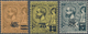 Monaco: 1924, Prince Albert I. Provisional Definitives Complete Set Of Three 45c. On 50c., 75c. On 1 - Unused Stamps