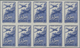 Delcampe - Monaco: 1942, Airmail Issue Complete Set Of Six In IMPERFORATE Blocks Of Ten, Mint Never Hinged And - Unused Stamps