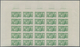 Monaco: 1951, Visiting Card Stamps Complete Set Of Five In IMPERFORATE Blocks Of 25 From Upper Margi - Unused Stamps