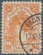 Niederlande: 1905, Definitives Wilhelmina, 10gld. Orange, Fresh Colour, Few Flat Perfs At Base Other - Briefe U. Dokumente