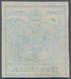 Österreich: 1850, Freimarke 9 Kr. Handpapier In Type I Mit Stark Gebrochener Eck Mit Abscherung Auf - Used Stamps