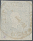 Österreich: 1858, Zeitungsmarke (1,05 Kreuzer/Soldi) Blau, Type I, Gut Gerandet, Entwertet Mit Sitze - Used Stamps