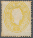 Österreich: 1860, Freimarke Kaiser Franz Joseph 2 Kr. (hell)gelb, Vollzähnige, Frische Marke Mit Fla - Gebraucht