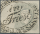 Österreich: 1861, Zeitungsmarke Franz Joseph (1.05 Kr.) Hellgrau Vom Linken Bogenrand (10 Mm) Ansons - Used Stamps