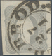 Österreich: 1861, Zeitungsmarke Franz Joseph (1.05 Kr.) Dunkelgrau Allseits Voll- Bis Breitrandig Mi - Used Stamps