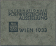 Österreich: 1933, WIPA-Block Als Ausgesucht Schöner Luxusblock Im Originalformat Mit Zwei Sonderstem - Gebraucht