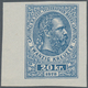 Österreich - Telegrafenmarken: 1873, Kaiser Franz Joseph 20 Kr, UNGEZÄHNTER Probedruck Auf Dünnem Pa - Telegraph