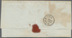 Österreich - Lombardei Und Venetien: 1850, 10 Cmi Grauschwarz, Handpapier, Randstück Mit Linkem Boge - Lombardy-Venetia