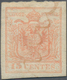Österreich - Lombardei Und Venetien: 1854, 15 C. Blaßrosa, MP Type III, Mit Orginalgummi Und Abgesch - Lombardo-Venetien
