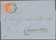 Österreich - Lombardei Und Venetien: 1858, 5 S Rot, Type I, Einzelfrankatur Auf Komplettem Faltbrief - Lombardo-Venetien