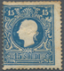 Österreich - Lombardei Und Venetien: 1859. 15 Soldi Blau, Type II, Ungebraucht Mit Originalgummi, Le - Lombardo-Venetien