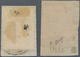 Österreich - Lombardei Und Venetien - Stempelmarken: 1854, 15 C Grün/schwarz, Kupferdruck, Zwei Exem - Lombardije-Venetië