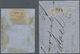 Polen: 1860 Two Singles Of 10k. Each Used On Piece, With 10k. Blue & Rose Tied By Warsaw Numeral "1" - Other & Unclassified