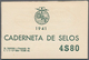 Portugal: 1941, Two Different Unexploded 4$80 Booklets With Panes 4x15c., 4x0.24e. And Two 4x0.40e., - Sonstige & Ohne Zuordnung