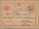 Rumänien - Ganzsachen: S. S. ACHILLE 1896 (June 21): Romania 10 B. Red On Buff Postal Stationery Car - Postal Stationery