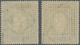 Russland: 1884 3.50k. Grey & Black And 7k. Yellow & Black, Both On Vertically Laid Paper, Mint Very - Used Stamps