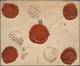 Russland: 1898, Value Letter Over 4 Rubles With Well Preserved Wax Seals From Riga To Jena. - Used Stamps