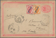 Russische Post In China: 1899, 1 K., 3 K. Tied "TIENTSIN 27 X 1903" To China Stationery Card 1897 IC - China