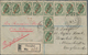 Russische Post In China: 1899, 2 K. (10, Block-4 And Pair) Tied "SHANGHAI POSTE RUSSE 8 1 10" To Reg - China