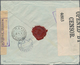 Russische Post In China: 1910, 10 K. Blue Horiz. Pair Tied "HANKOW POSTE RUSSE 31 3 17" To Registere - China