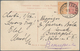 Russische Post In China: 1909 Picture Postcard Wie View Of Cossacks In Manchuria Franked With One Ko - China