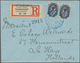 Russische Post In Der Levante - Staatspost: 1901, Registered Cover Franked With Horizontal Pair Of 1 - Turkish Empire