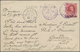 Russische Post In Der Levante - Staatspost: 1914, Photo-postcard Franked With 20 Para Black On 4 Kop - Levant