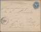 Russland - Ganzsachen: 1884, Commercially Used Postal Stationery Envelope 20 Kop. Blue On Cream, Sen - Stamped Stationery