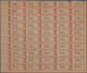 Russland - Besonderheiten: 1901 (ca.), Unfolded Sheet Of 50 Registered Labels From A Post Office In - Other & Unclassified