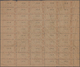 Russland - Besonderheiten: 1901 (ca.), Unfolded Sheet Of 50 Registered Labels From A Post Office In - Other & Unclassified