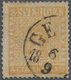 Schweden: 1855 8 Skill. B:co. Yellow-orange, Perf 14, Used And Cancelled By "GE(FLE) 9/9 18xx" C.d.s - Gebraucht