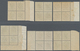 Schweden: 1916, "Landstormen" Overprints, Complete Set Of Eleven Values In (mainly Marginal) Blocks - Gebraucht