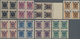 Schweden: 1916, "Landstormen" Overprints On Postage Dues, Complete Set Of Ten Values In Blocks Of Fo - Used Stamps