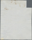 Schweiz - Genf: 1845 Kleiner Adler 5 C. Schwarz/gelbgrün, Gebraucht Und Entwertet Mit Roter Rosette - 1843-1852 Federal & Cantonal Stamps